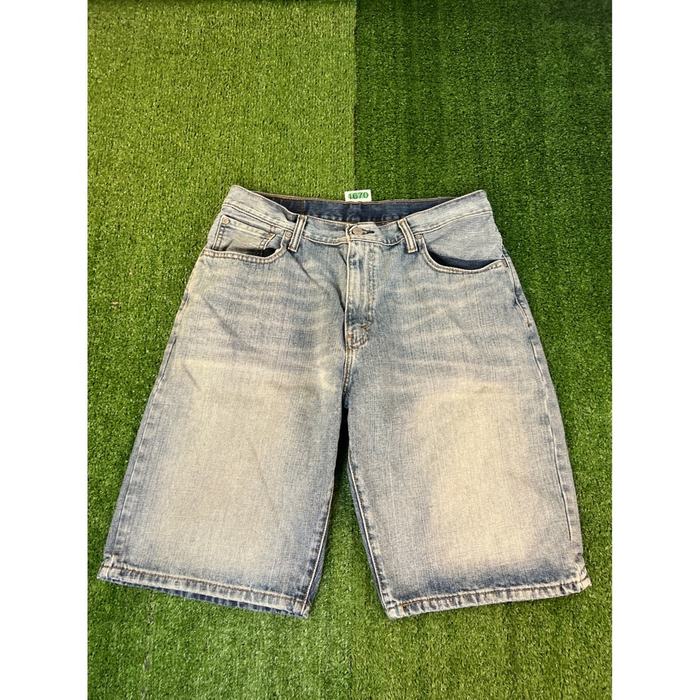 Levi's 569 Loose Straight Men's Denim Shorts Light Wash Blue Size 34 Skater Y2K
